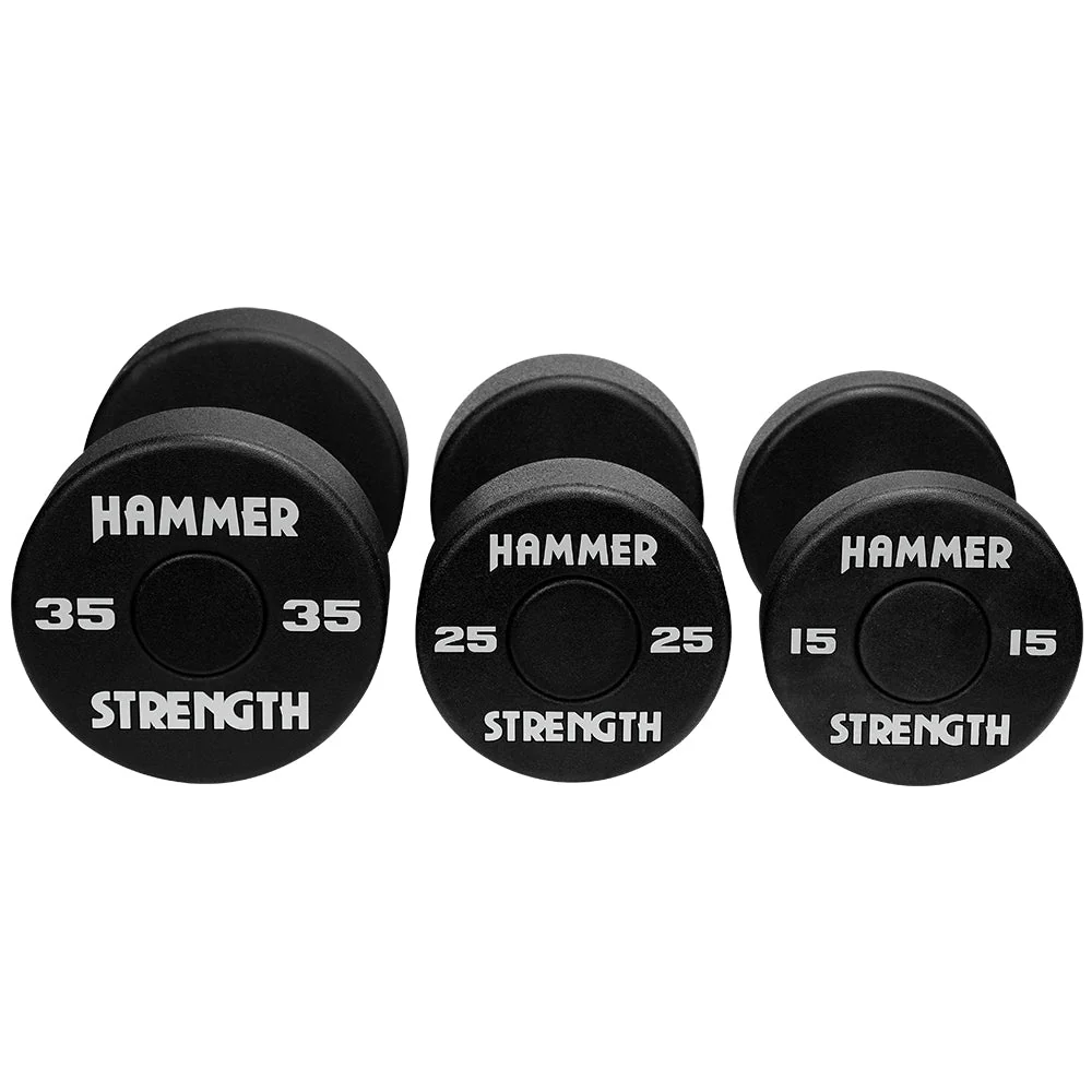 Hammer Strength Round Urethane Dumbbells - Outlet - Image 4